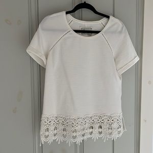 Anthropologie Saturday Sunday lace shirt